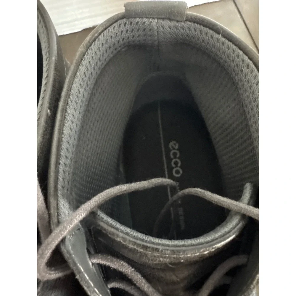 ECCO Men 630354 Grey Leather Chukka Boots Ankle Lace Up Shoes Size 44 US 10-10.5